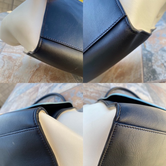 SOLD Celine Large Trapeze Leather Satchel - Picture 11 of 15